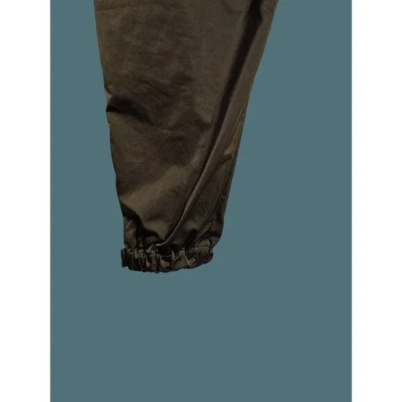 Athleta Radiant Jogger Pants Tapered Leg Zip Ankle Shiny Women Size 8 Tall - Picture 7 of 11